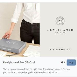 NewlyNamed Box Giftcard