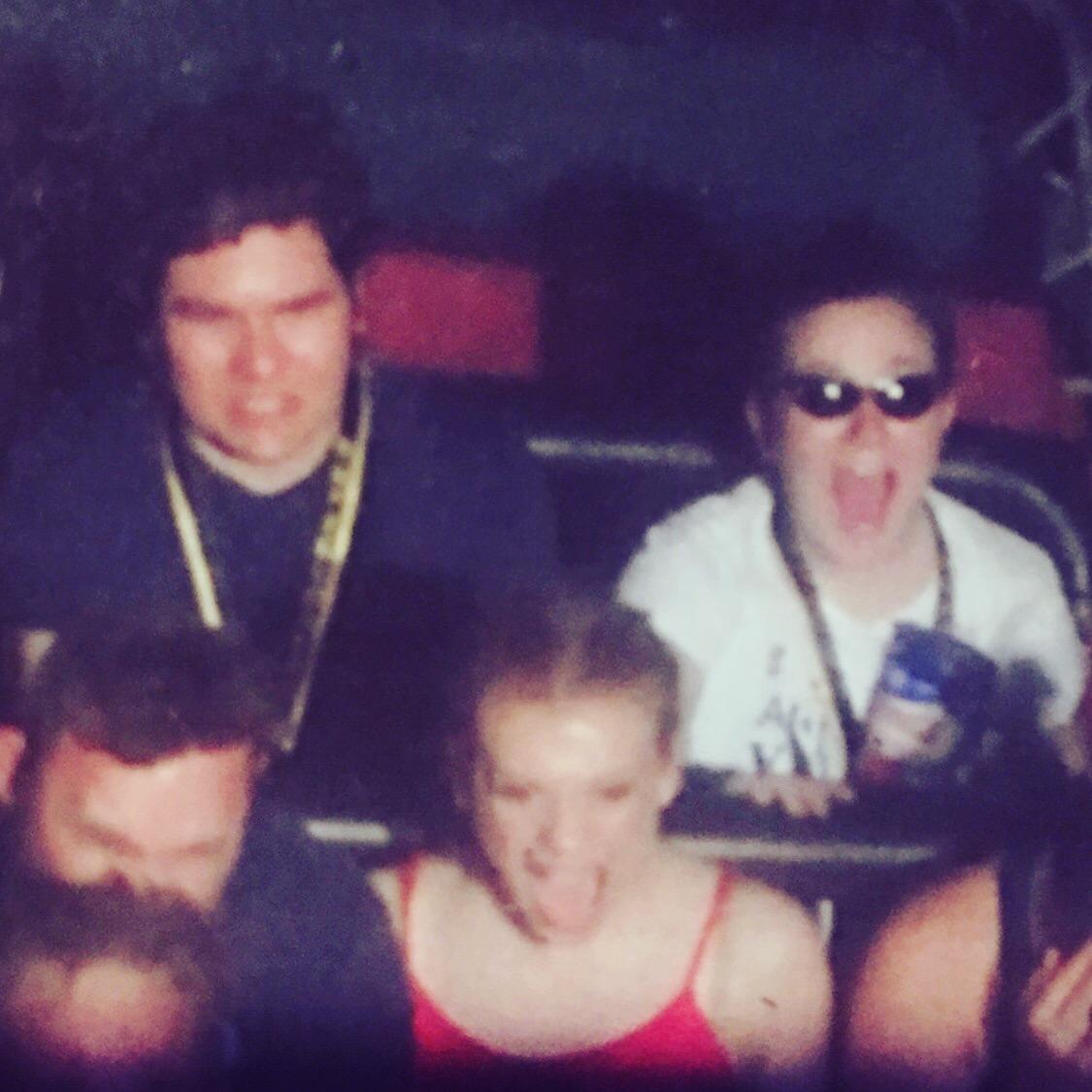 They went with Austin's family to six flags in 2017, but Austin isn't as much a fan of rollar coasters as Joplyn is.