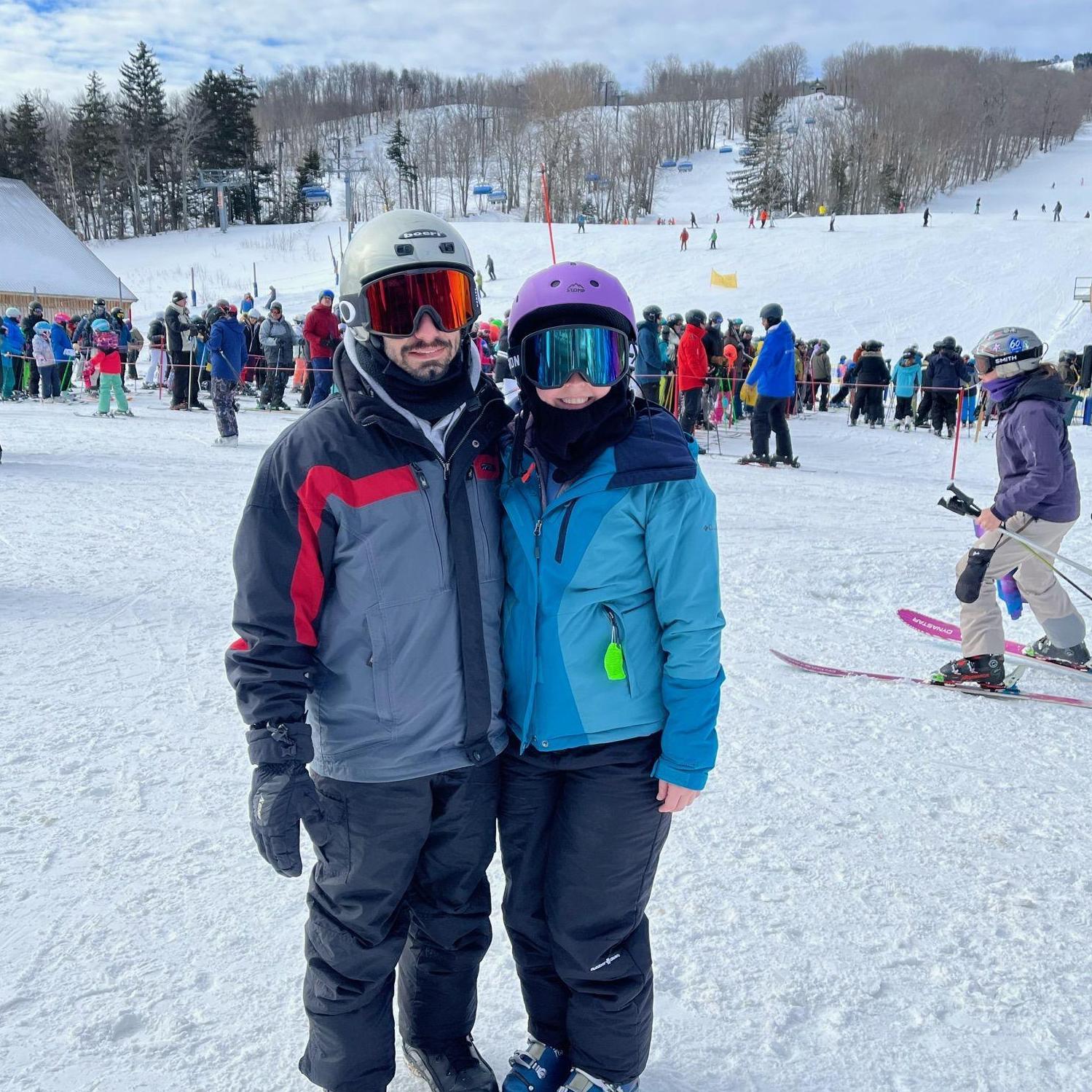 Skiing at Mount Snow, Vermont