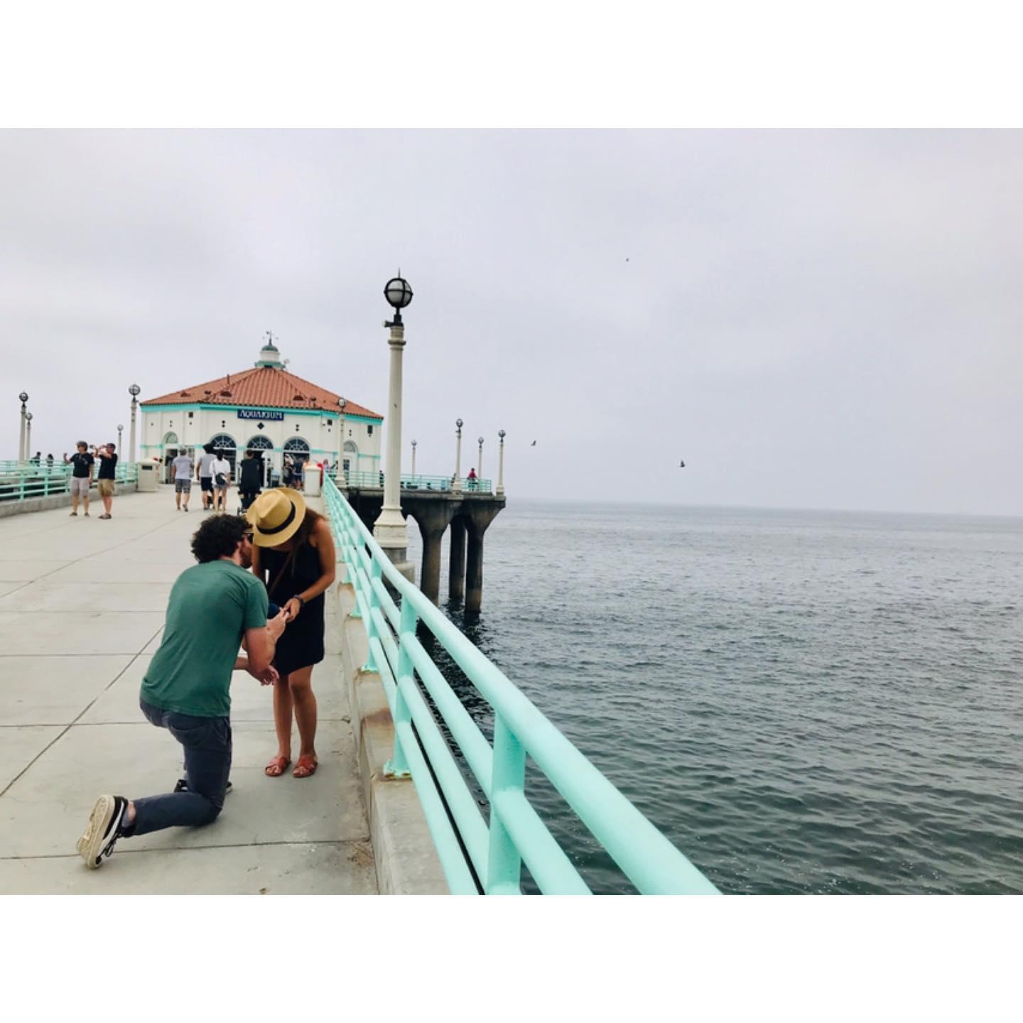 Engaged on Manhattan Pier