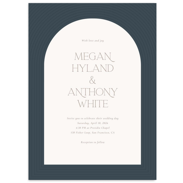 Zola Wedding Invitations - Majestic Arch