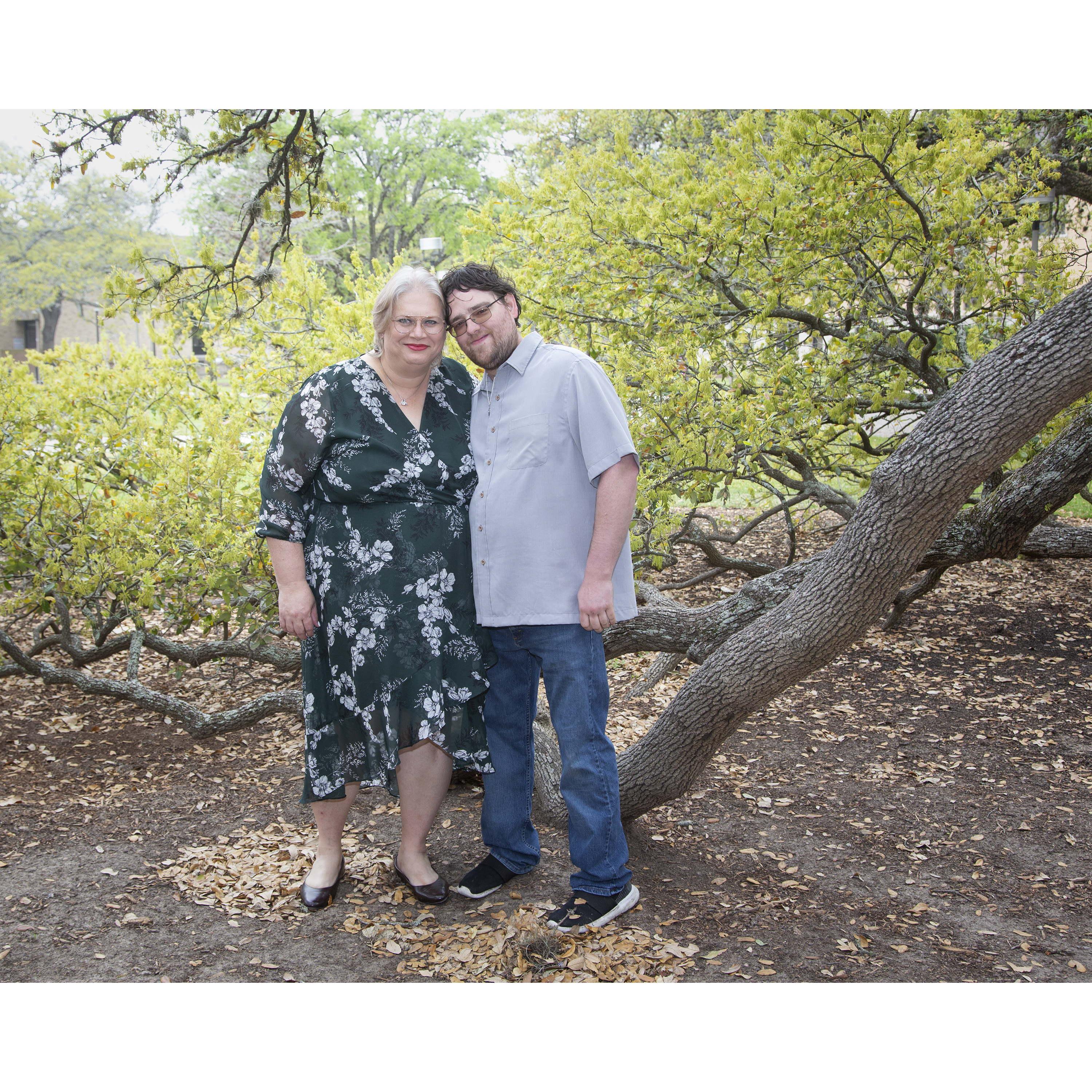 Holding each other at the Century Tree