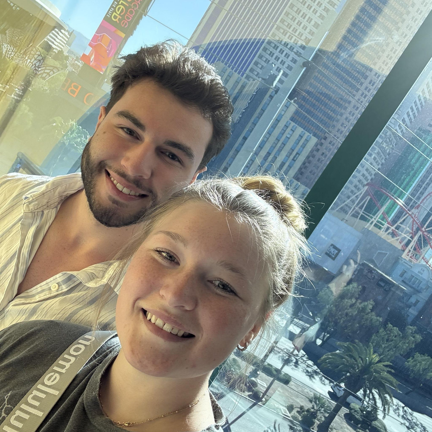 Us in the M&M store in Las Vegas