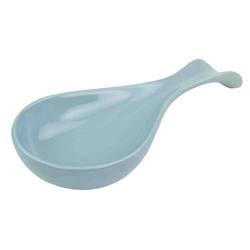 Home Basics Ceramic Spoon Rest (Turquoise)