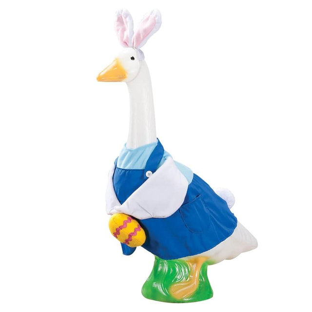 Fox Valley Traders Gaggleville Easter Bunny Boy Outfit, Fits 23" H Large Porch Goose