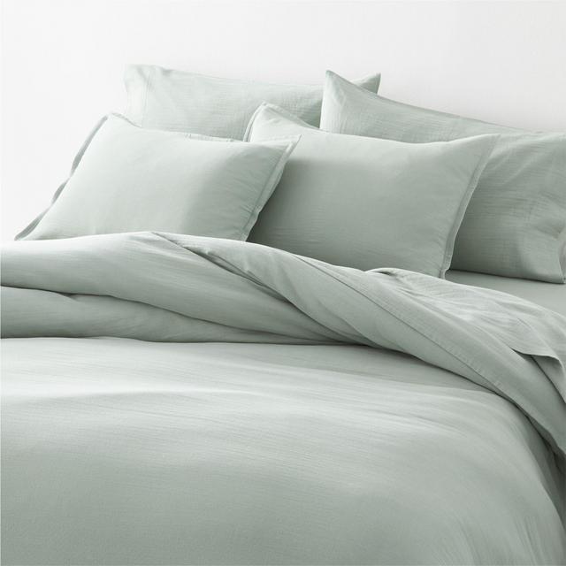 Organic Double Weave Lily Pad Full/Queen Duvet