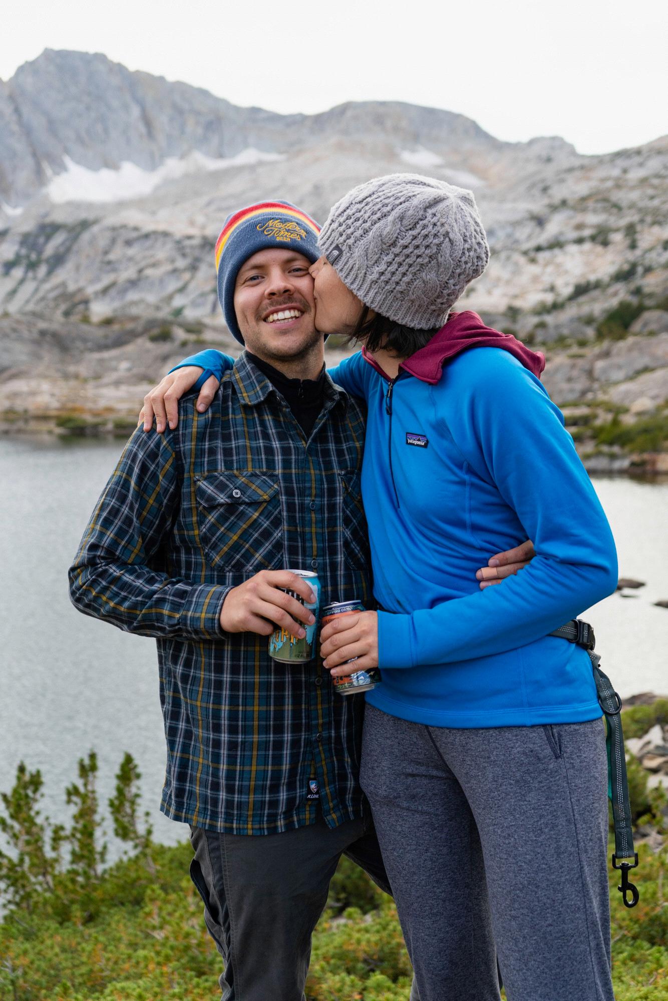 Claire and Taylors first backpacking trip, experience level 1,000 - but they made it! These granite peaks are what made Convict Lake impossible to pass up, these peaks are so special! 2020