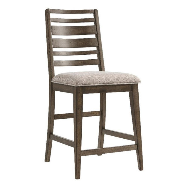 Kauai Counter Stool, Ladder Back w/Cushion Seat(Set of 2)