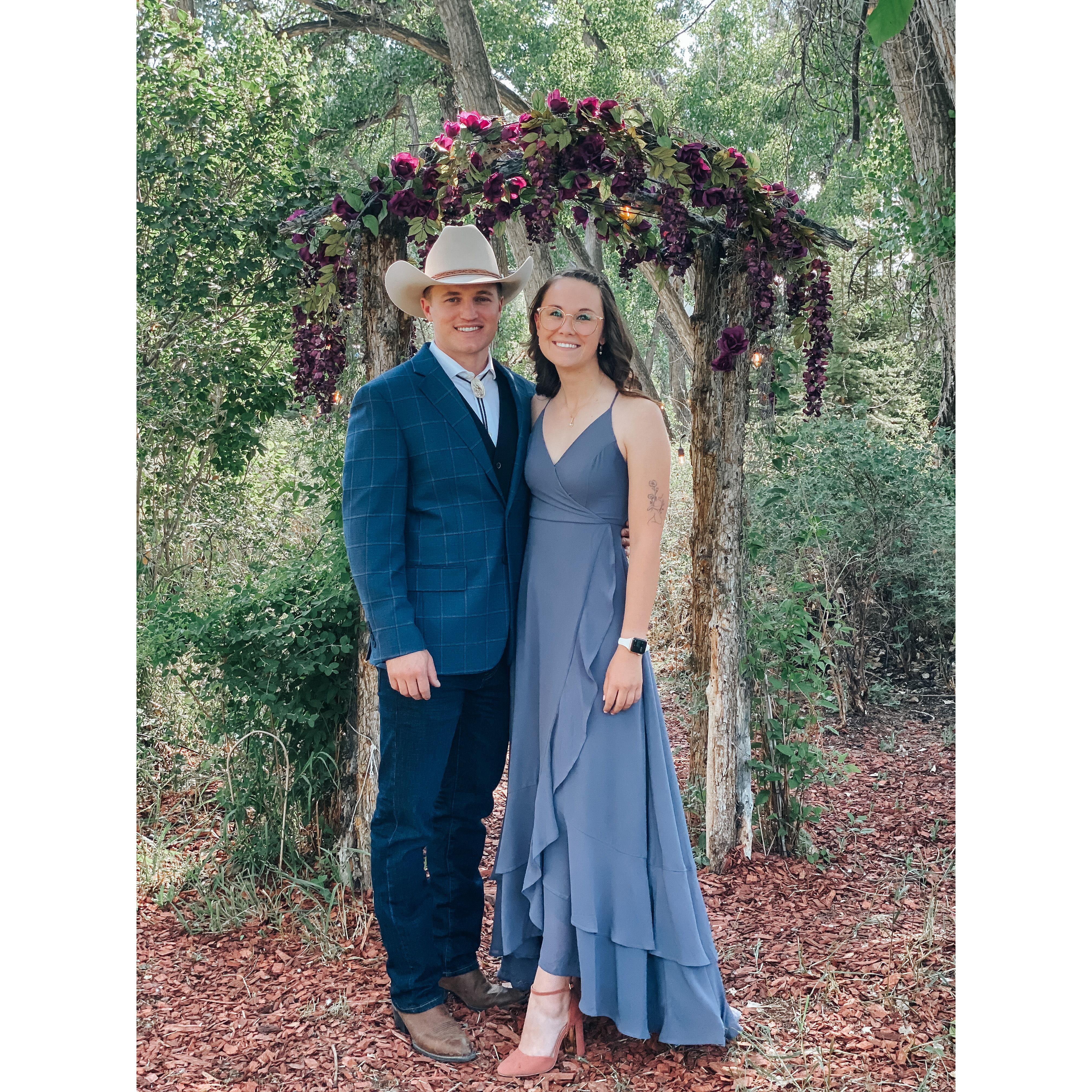 Our first wedding together!