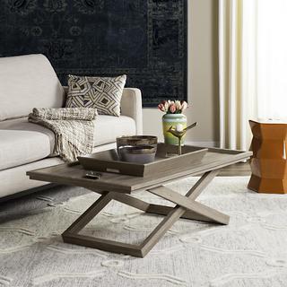 Arleana Cross Leg Coffee Table with Tray