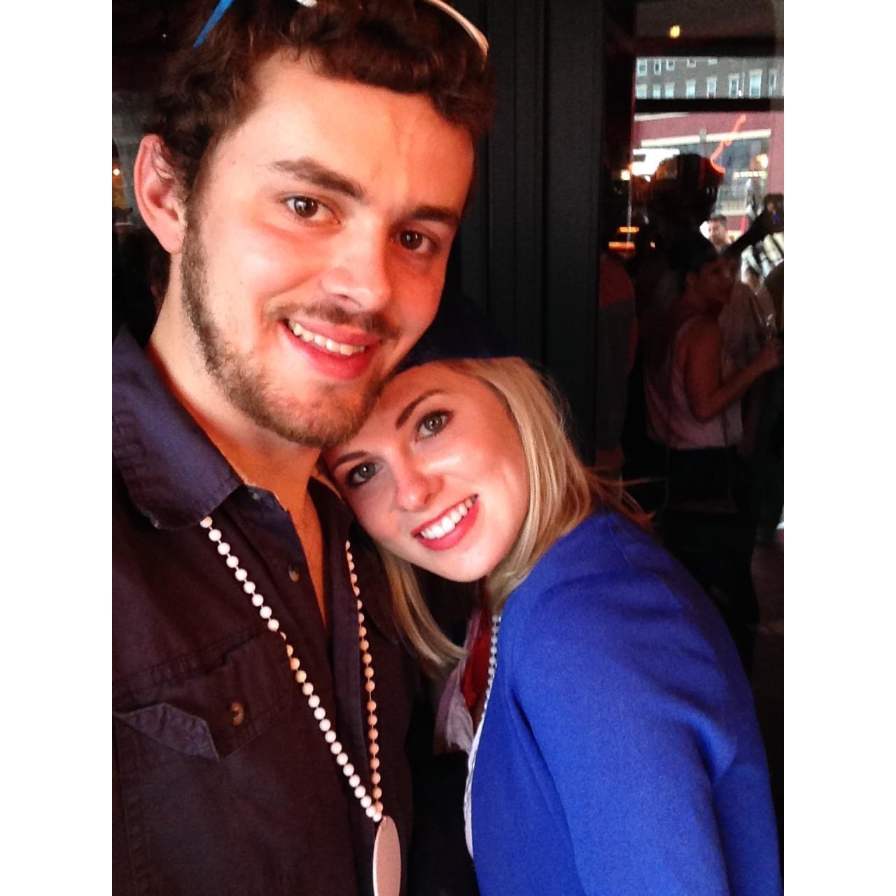Partying on Lansdowne Street - where we first met!