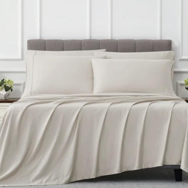 Kirkland Signature 680 Thread Count Sheet Set beige king