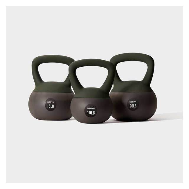WeGym Soft Kettlebell Set - Forest - 10, 15, & 20 lbs
