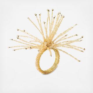 Spider Bead Burst Napkin Ring, Set of 4