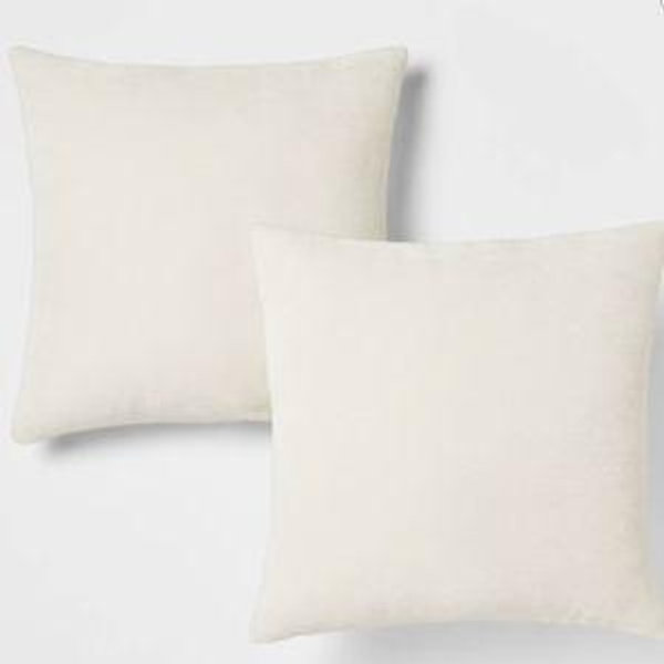 2pk Chenille Square Throw Pillows - Threshold™