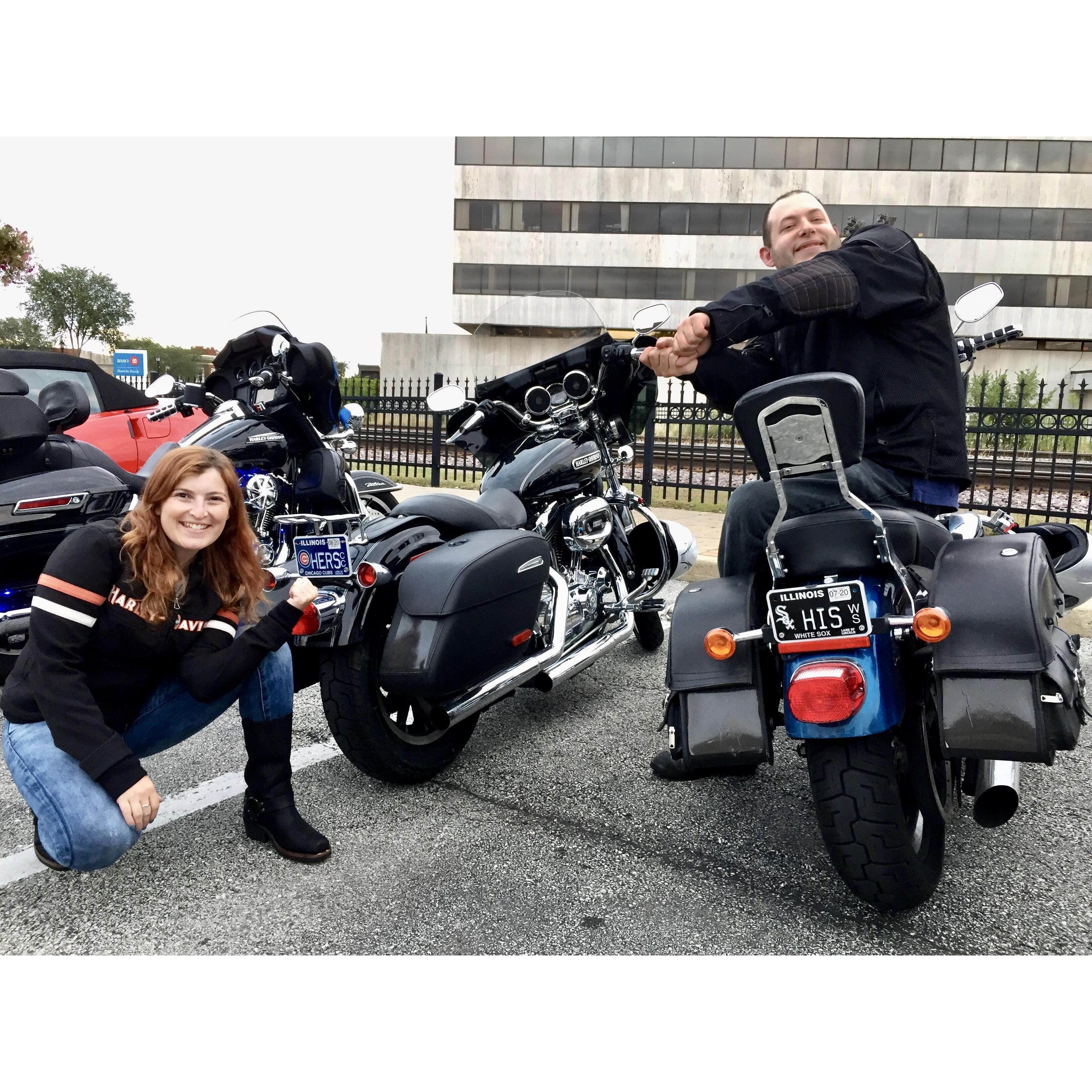 His and Hers Harleys