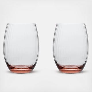 Quinn Optic Tumbler, Set of 2