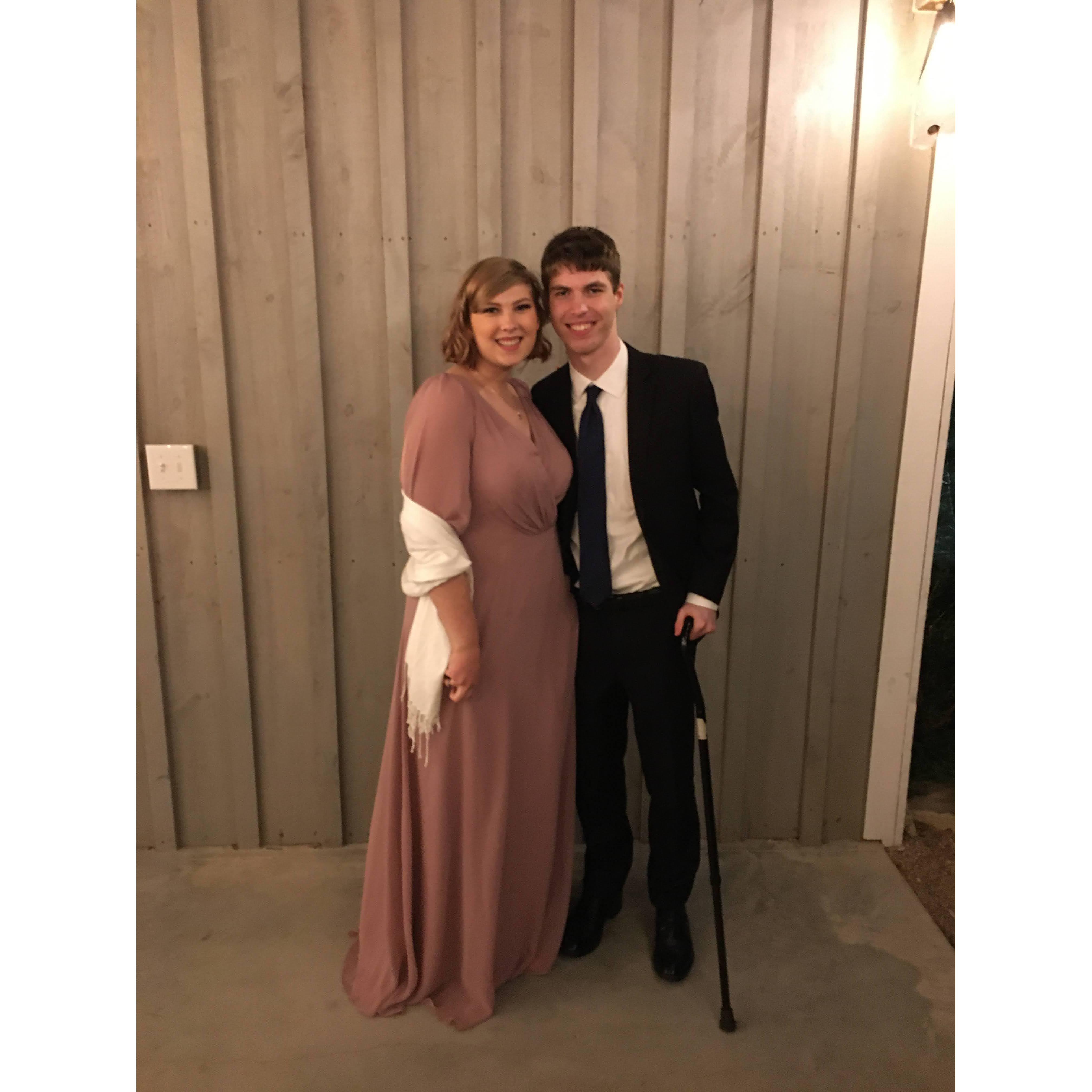 We got to attend multiple friends' weddings before we had ours, and now those friends are standing beside us as we say "I do!"