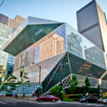 Seattle Public Library Downtown & Columbia Tower