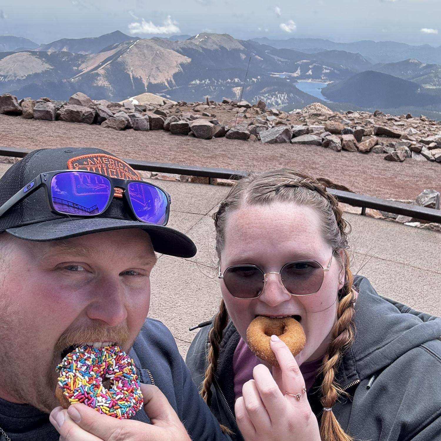 Donuts at the top of Pikes Peak