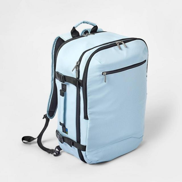 35L Travel Backpack Muddy Aqua - Open Story™️