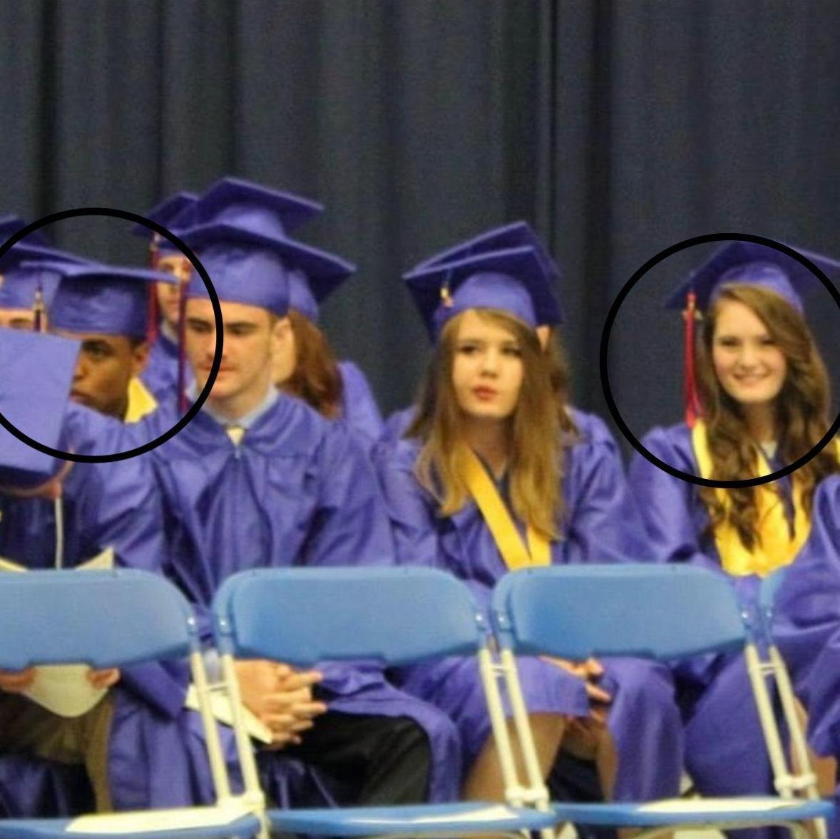 June 2015: Shannon & Keanyon graduate from Trinity High School after not exchanging a single word to each other for the duration of their schooling. Jocks and nerds...