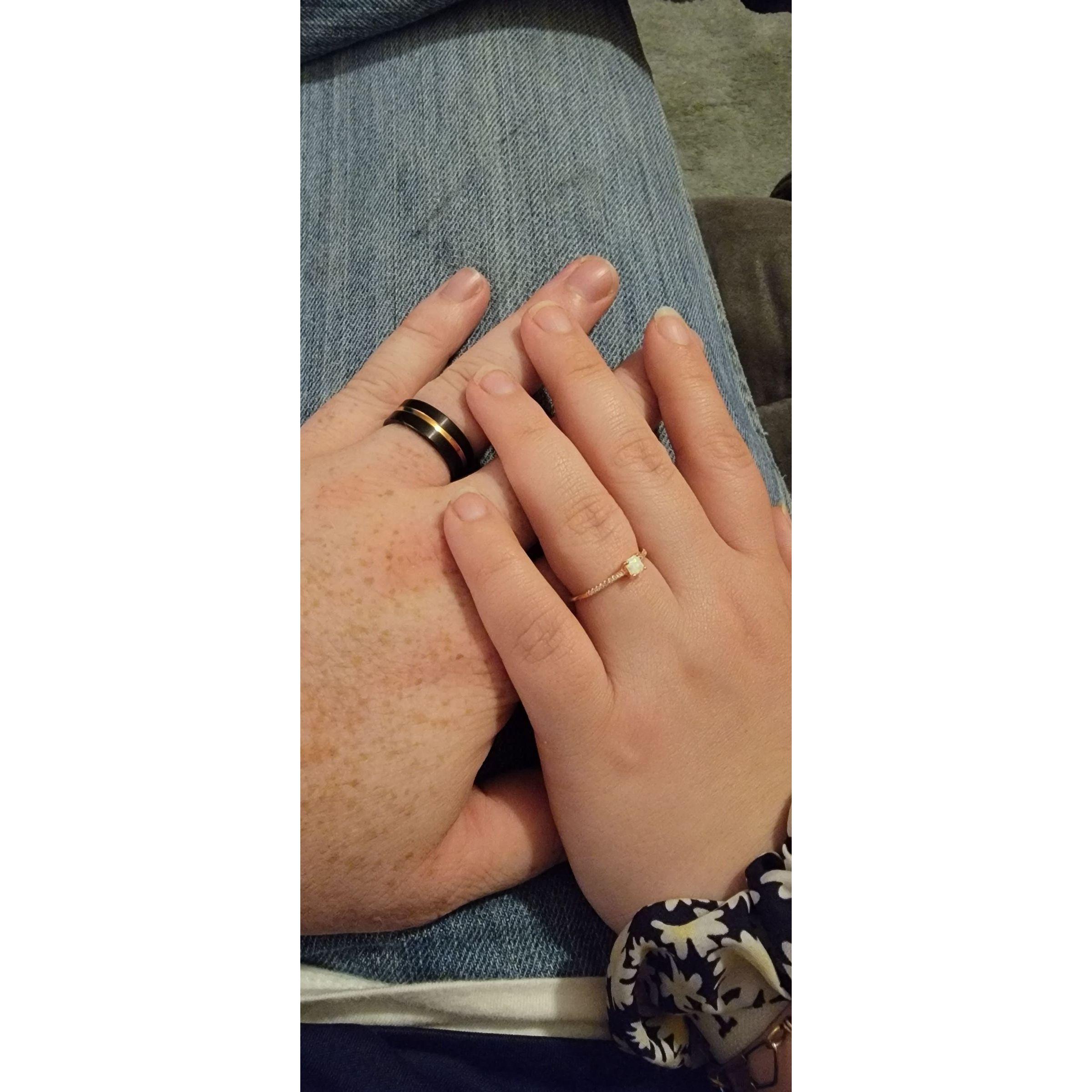 Charles and I got promise rings shortly after we started dating❤️