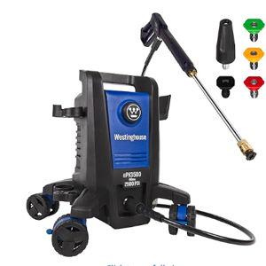Westinghouse ePX3500 Electric Pressure Washer, 2500 Max PSI 1.76 Max GPM with Anti-Tipping Technology, Onboard Soap Tank, Pro-Style Steel Wand, 5-Nozzle Set, for Cars/Fences/Driveways/Home/Patios