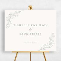 Beige Wedding Sign - Seraphine Landscape