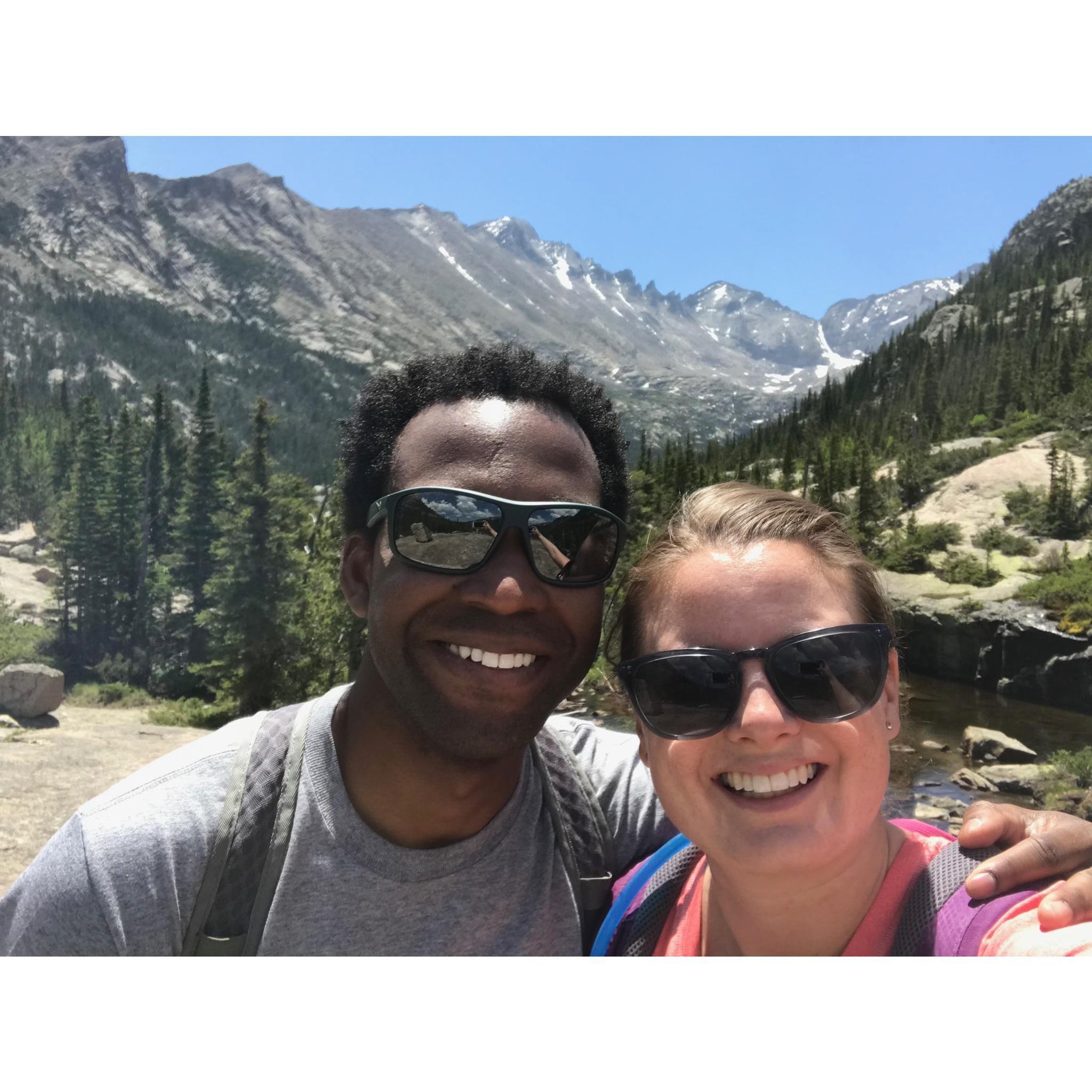 Our first hike together in Rocky Mountain National Park!