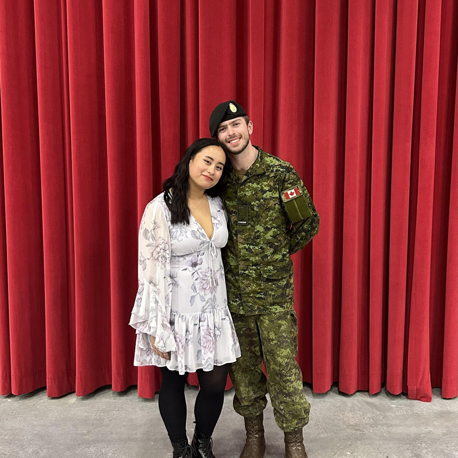 The day that Rye proposed at his BMQ graduation.