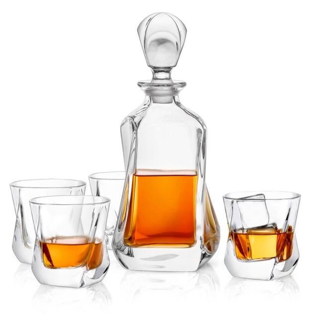 JoyJolt® Aurora 5-Piece Decanter Set