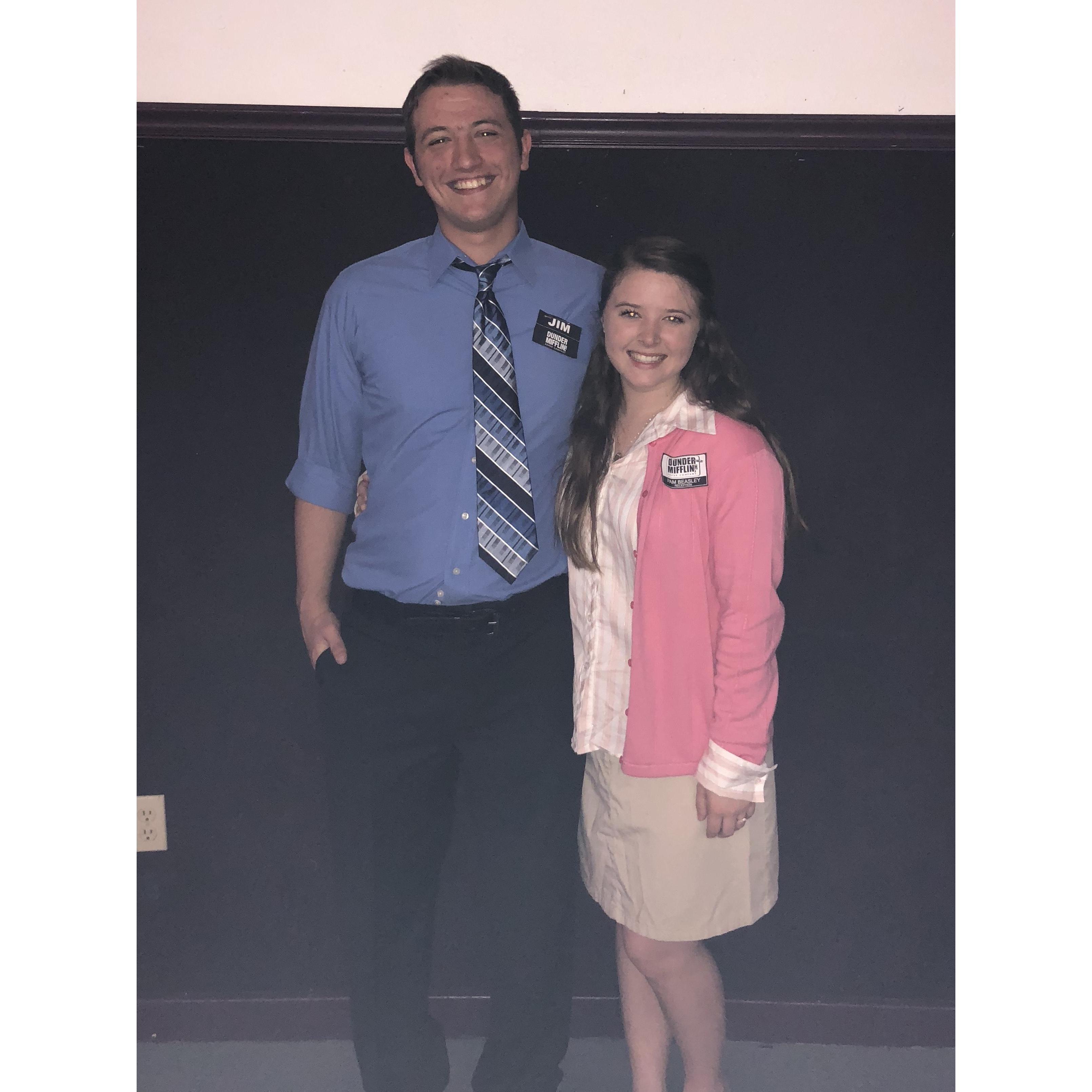 Jim and Pam from The Office!