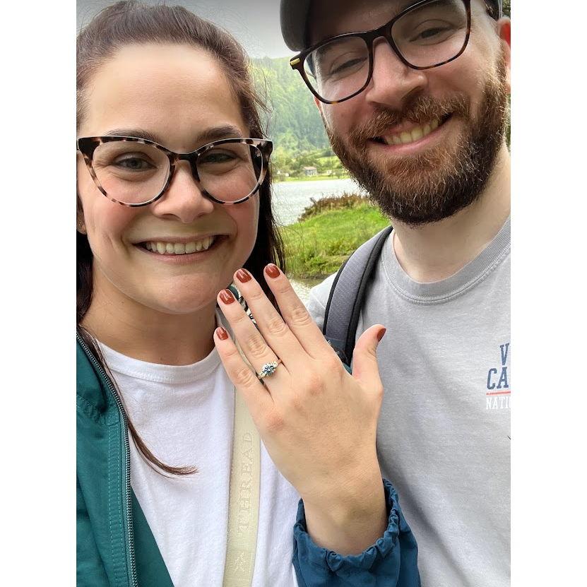 Moments after our engagement!