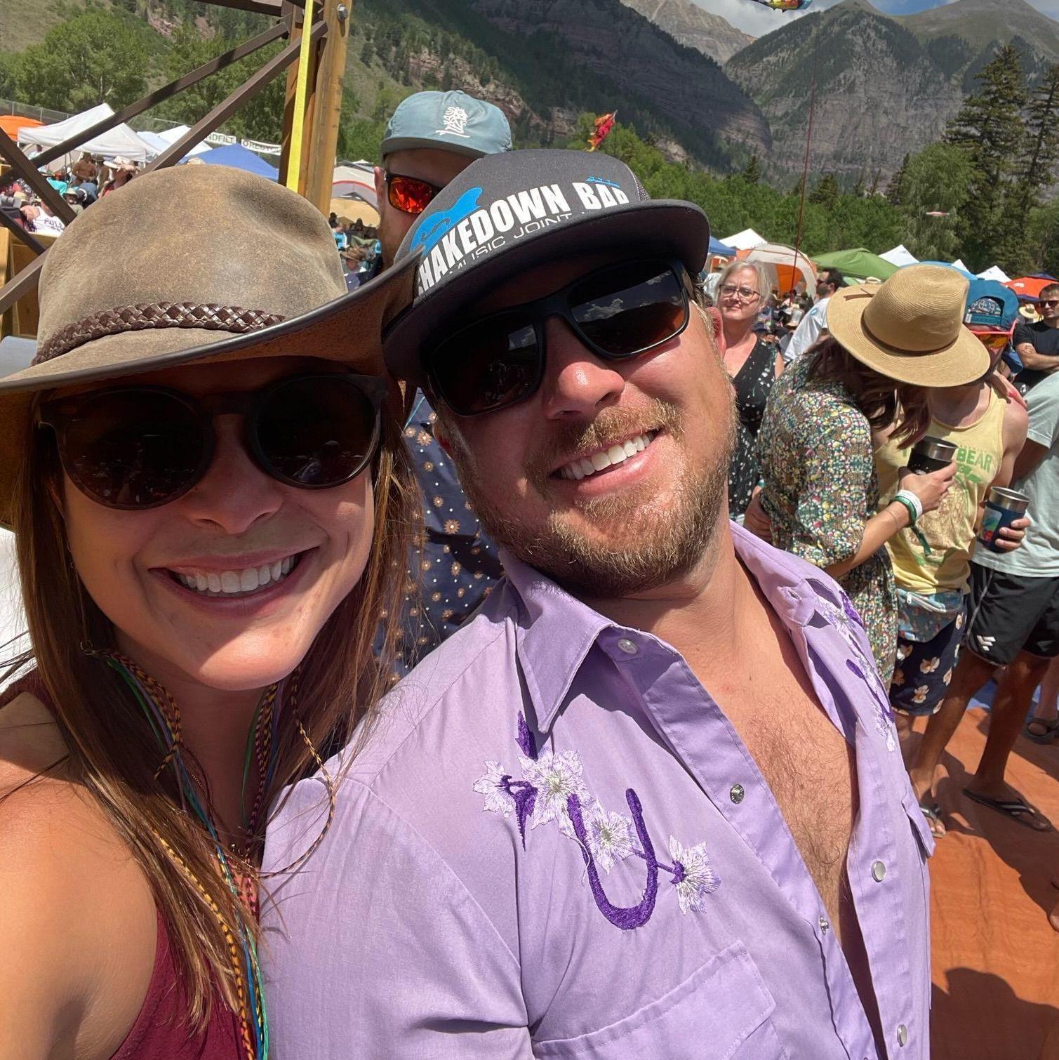 Our first Telluride Bluegrass together, 2021