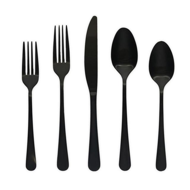 Artisanal Kitchen Supply™ Ghent 20-Piece Flatware Set in Black Satin