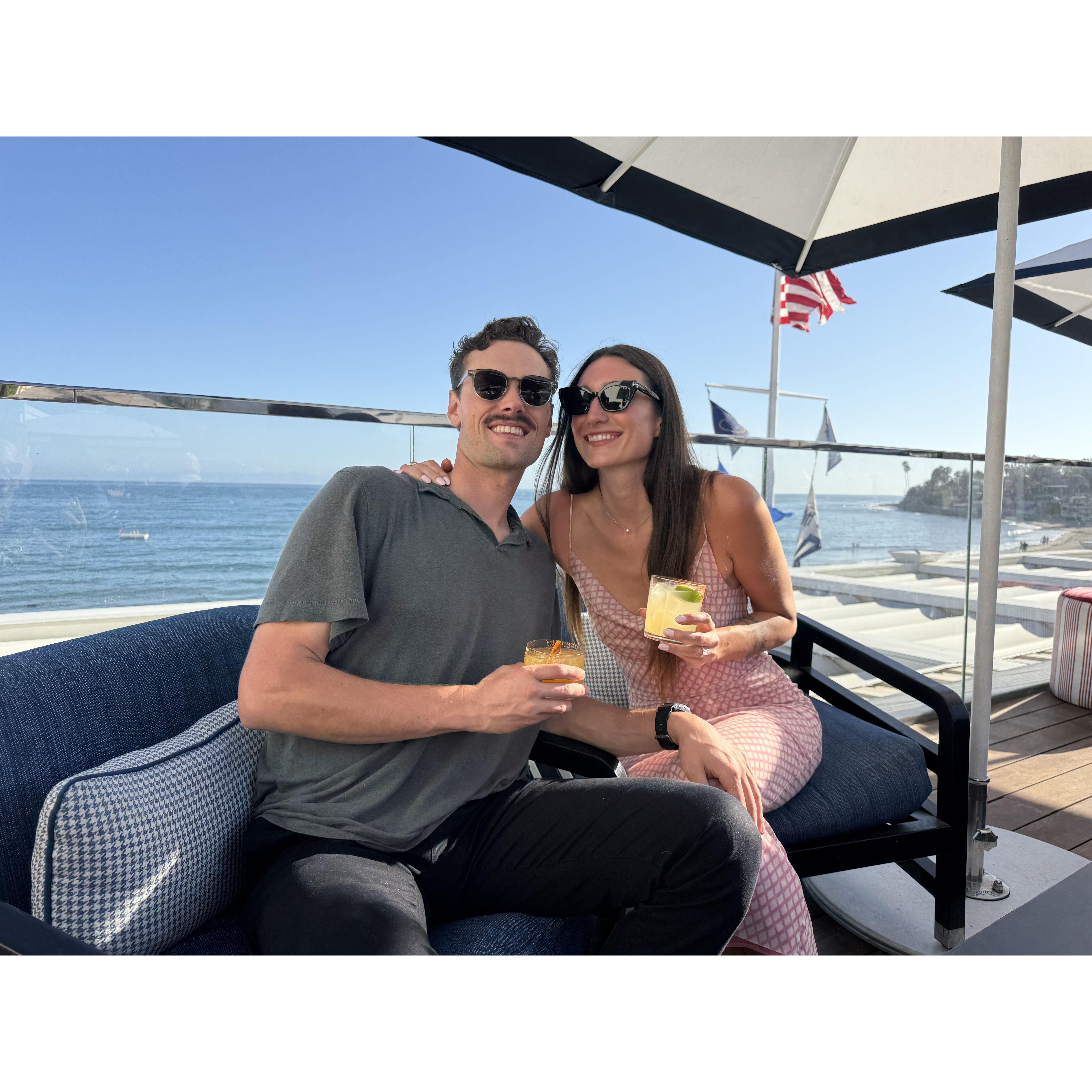 Lauren took Max to her happy place...Santa Barbara