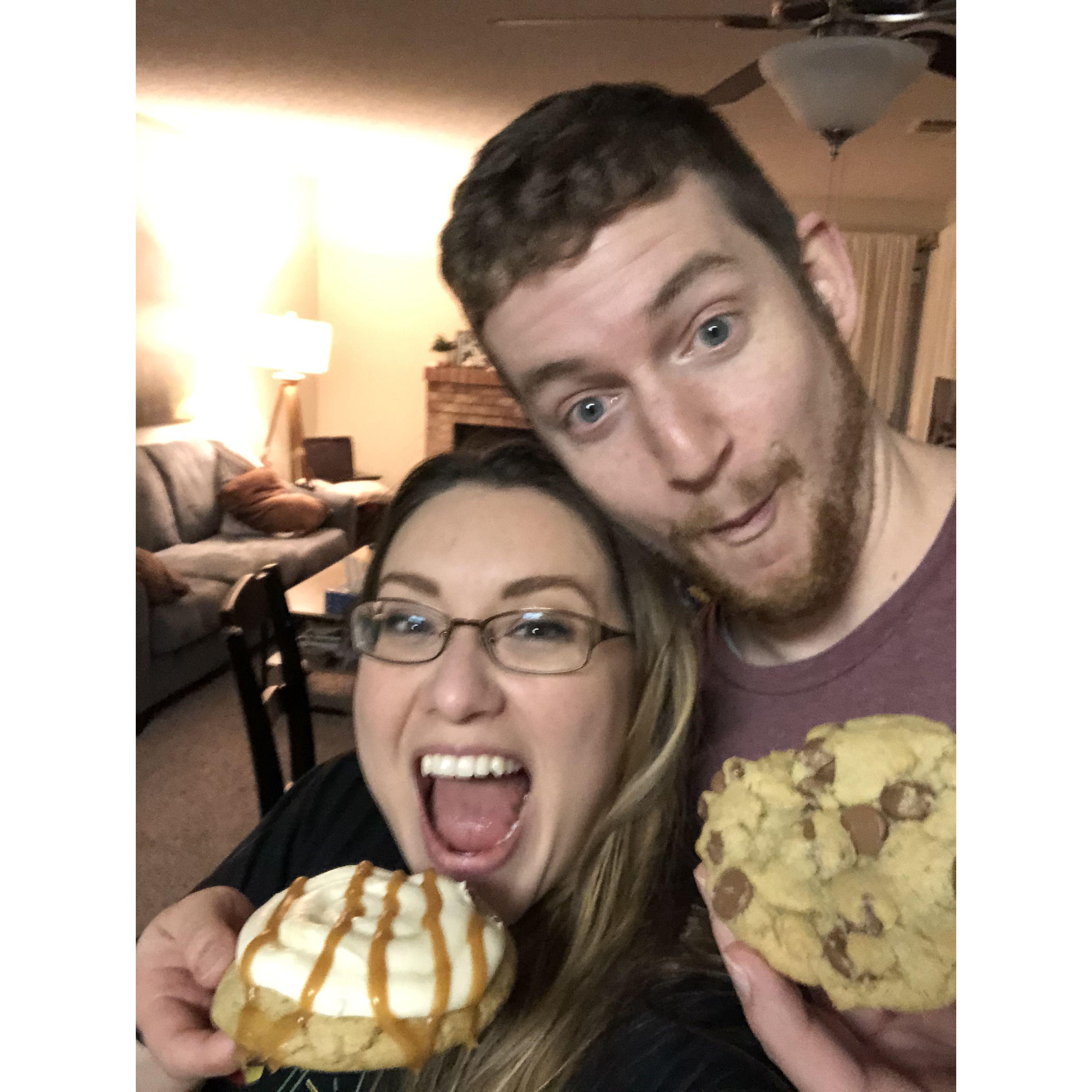 We both have sweet tooths!