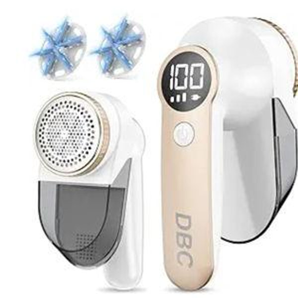 Fabric Shaver with - Gold & White
