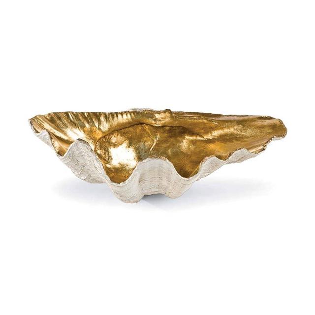 Regina Andrew Golden Clam Bowl Small (White)