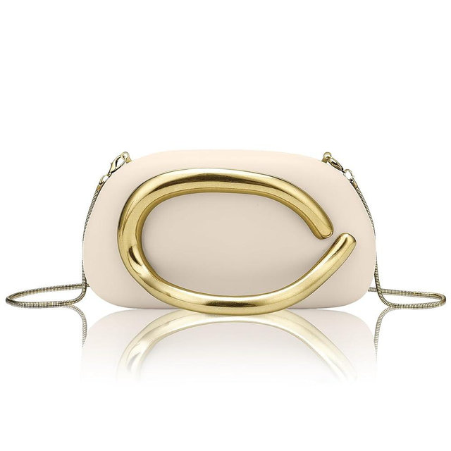PU Leather Women's Evening Handbags Chocolates Clutch Purse Easy Match with Chain Crossbody Metal Decoration Shoulder Bag