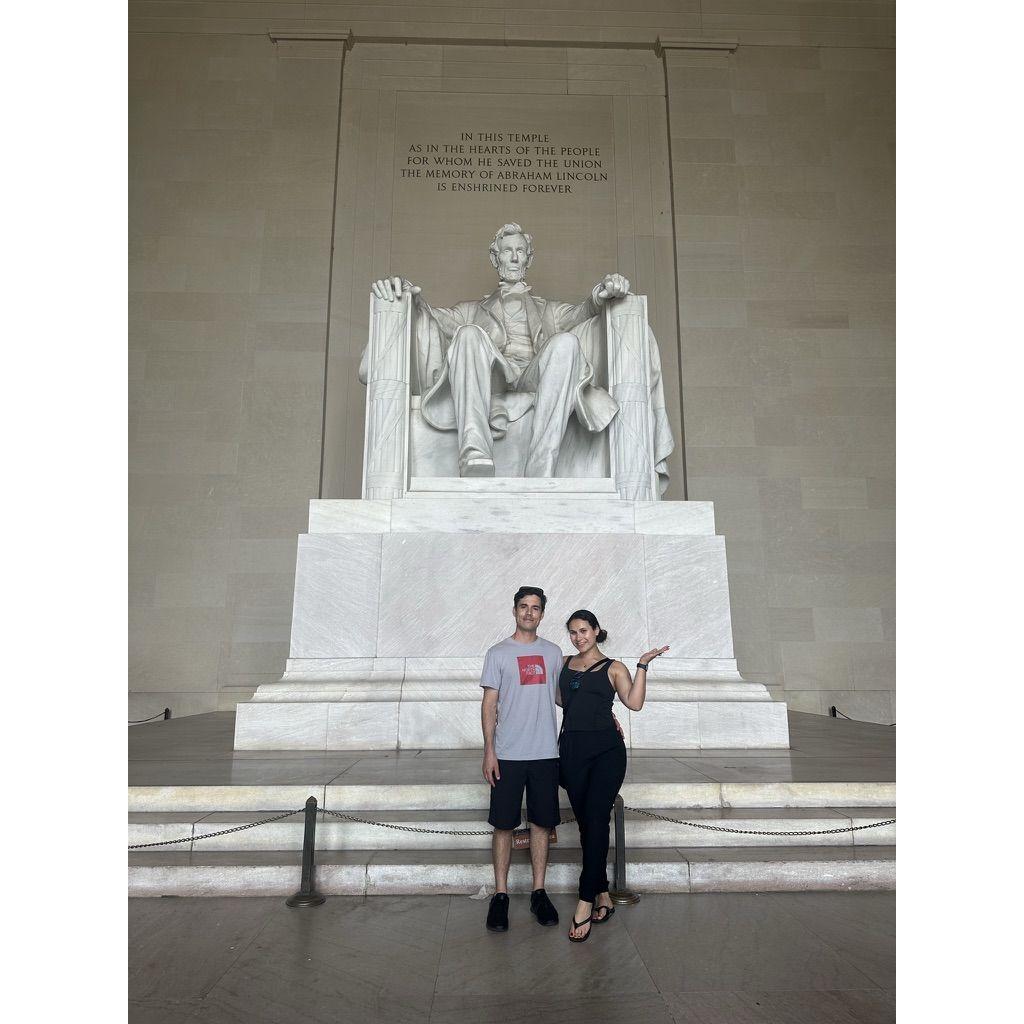 Lincoln Memorial - pit stop before visiting Mo at Quantico, VA