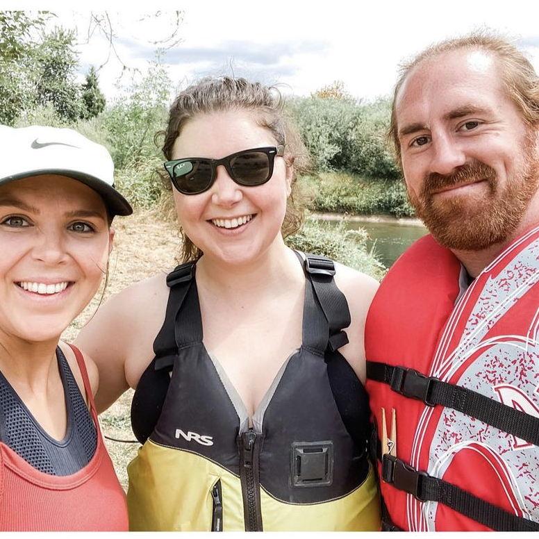 Kayaking & Paddleboarding in La Center with Megan's sister, Adrianne.