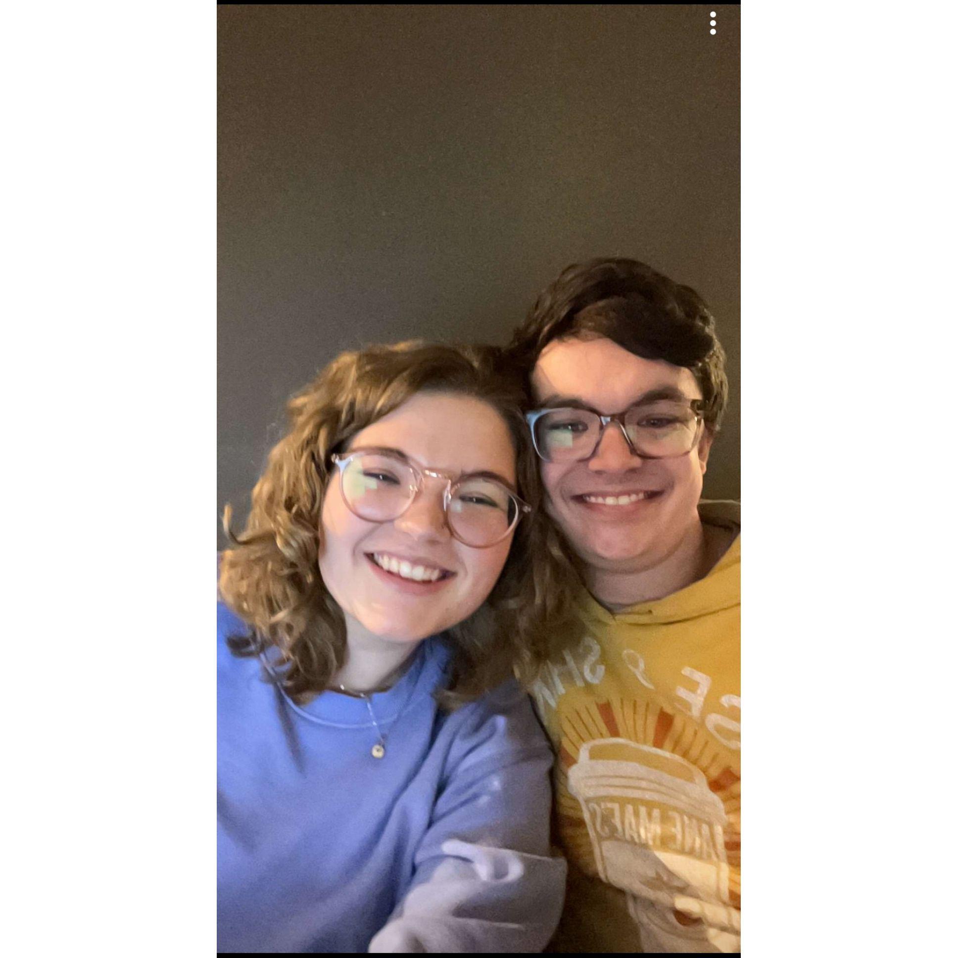 October - just two grad students doing homework together
