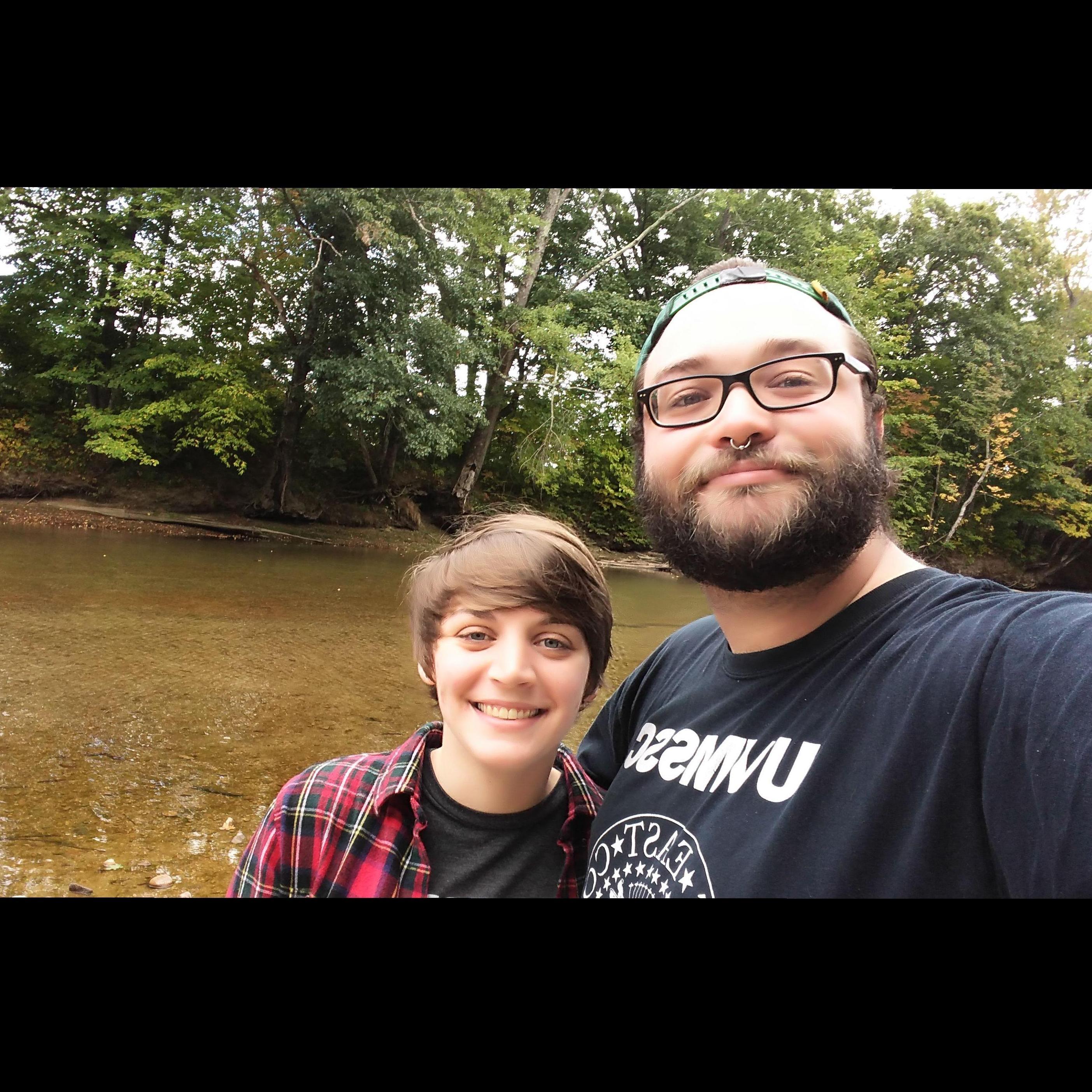 One of our favorite pictures - our first overnight trip just the two of us!