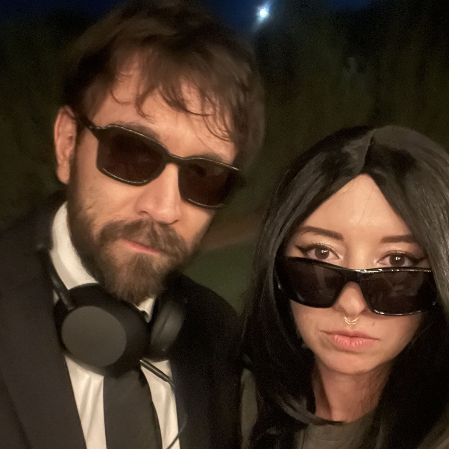 Us dressed as Charli XCX and The Dare for Halloween