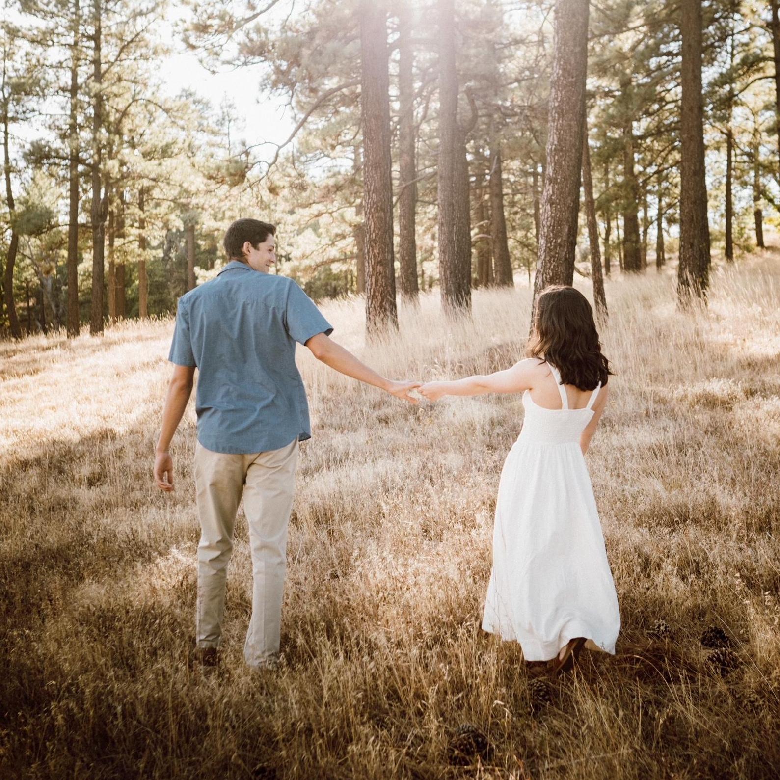 Engagement photos at Mount Laguna