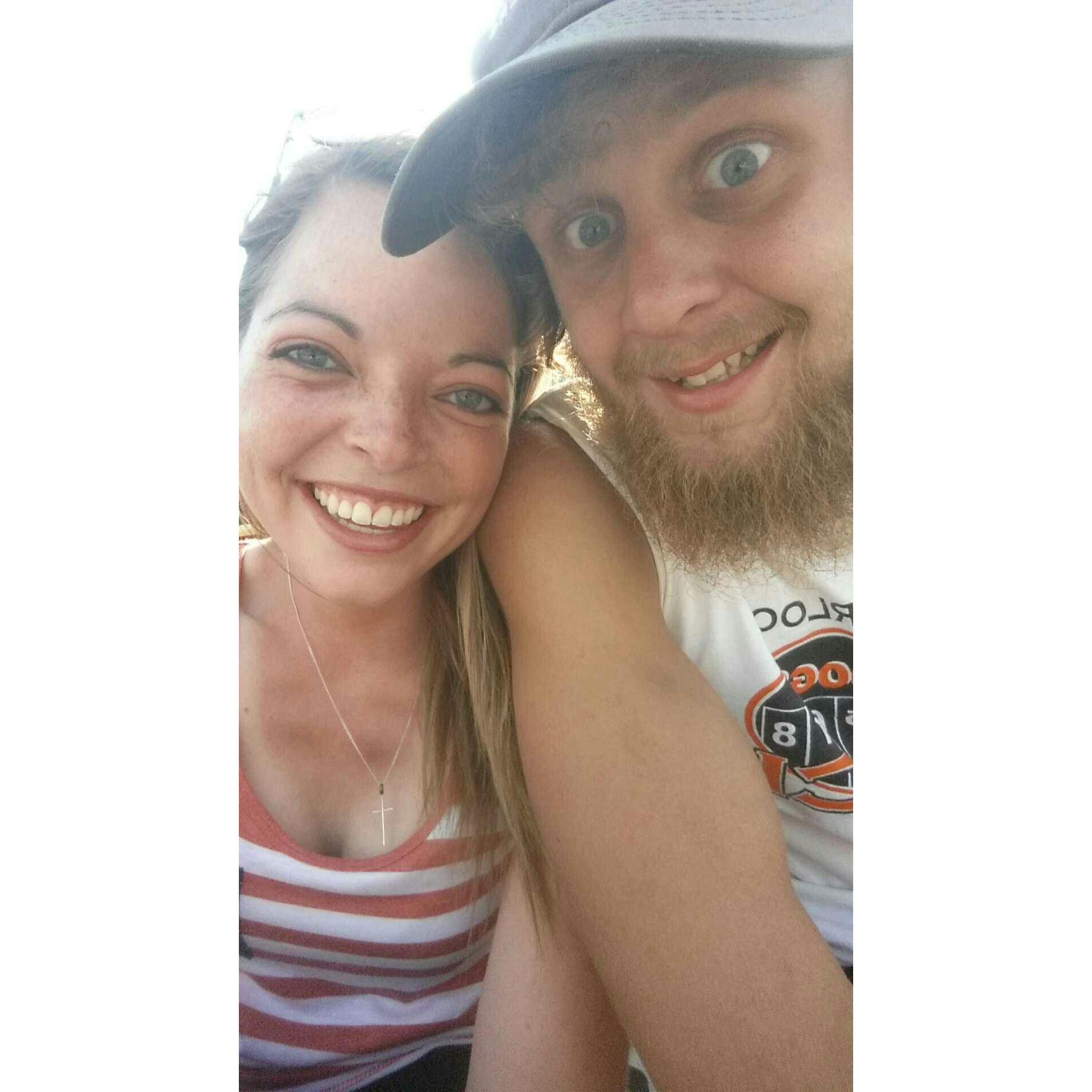 This was our first outing together after we started dating!