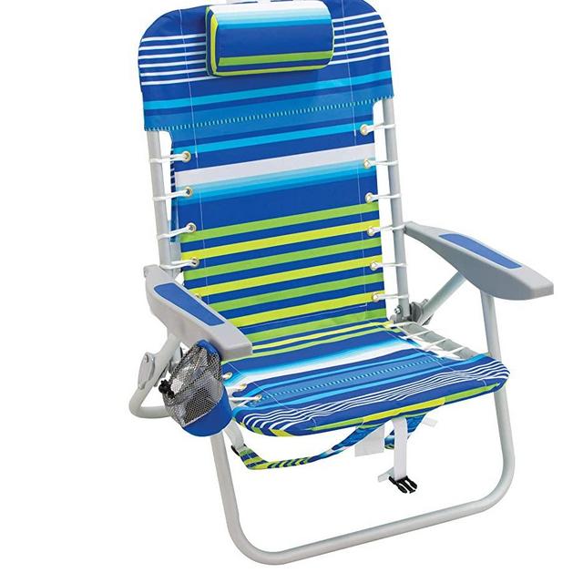 RIO Beach 4-Position Lace-Up Backpack Folding Beach Chair