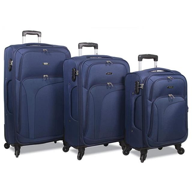 Rolite Rover 3-Piece Spinner Expandable Luggage Set, Navy